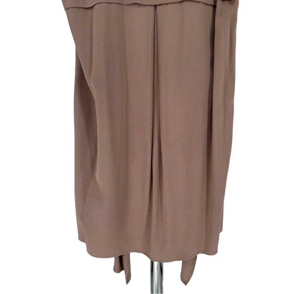 DR2 Daniel Rainn Mauve Open Jacket Duster Vest size Large Pockets Drapey